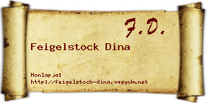Feigelstock Dina névjegykártya